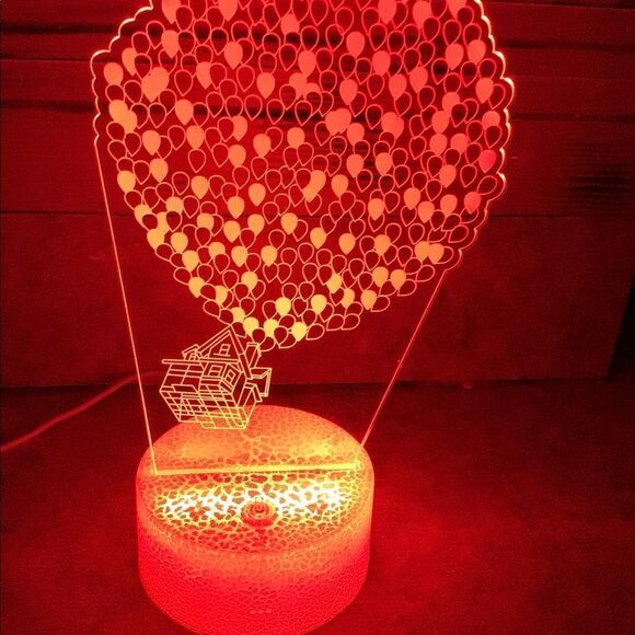 Movie UP multiple change 3D neon nightlight lamp - Picture 5 of 5